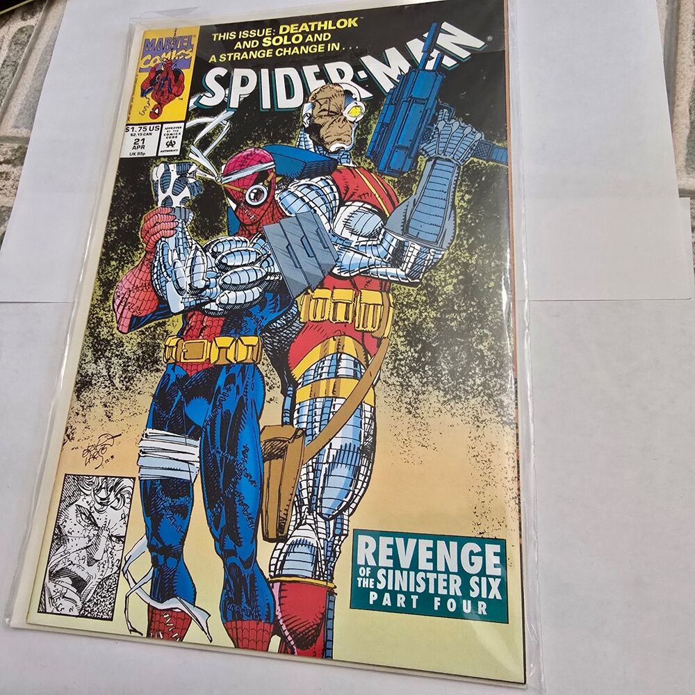 Spider-Man #21 Marvel 1992 Revenge of the Sinister Six Deathlok
